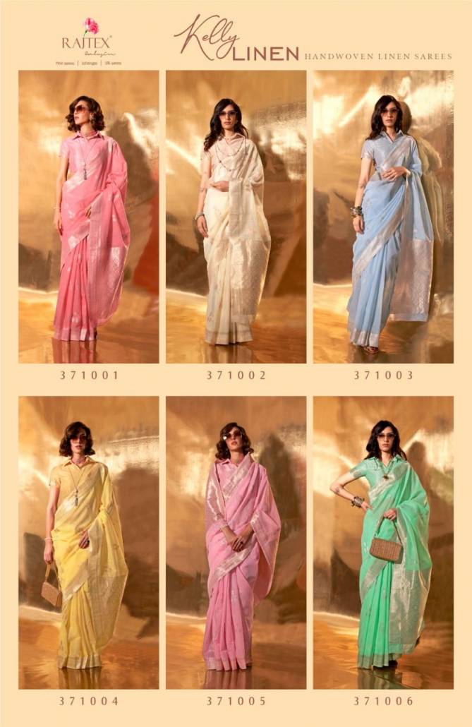 Kelly Linen By Rajtex Linen Cotton Handwoven Saree Wholesalers In Delhi